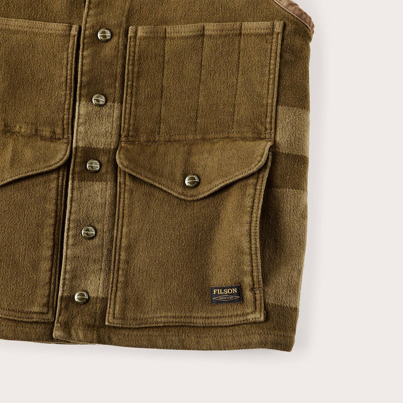 Beartooth cruiser vest by Filson | Marsh olive blanket (Brown)