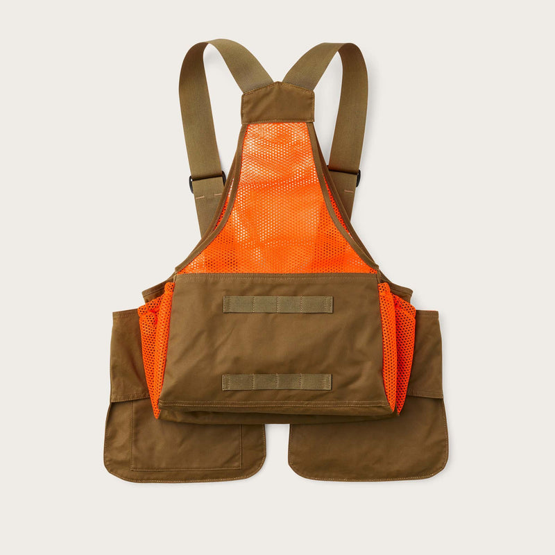 Mesh game bag von Filson | Dark tan blaz (Orange)