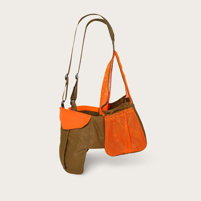 Mesh game bag von Filson | Dark tan blaz (Orange)