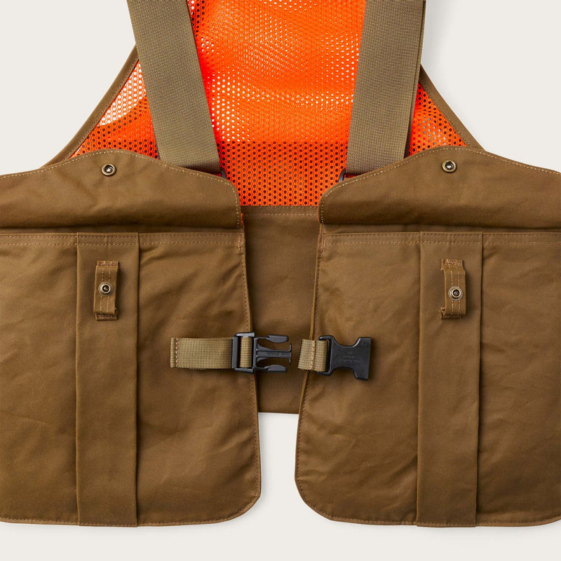 Mesh game bag von Filson | Dark tan blaz (Orange)