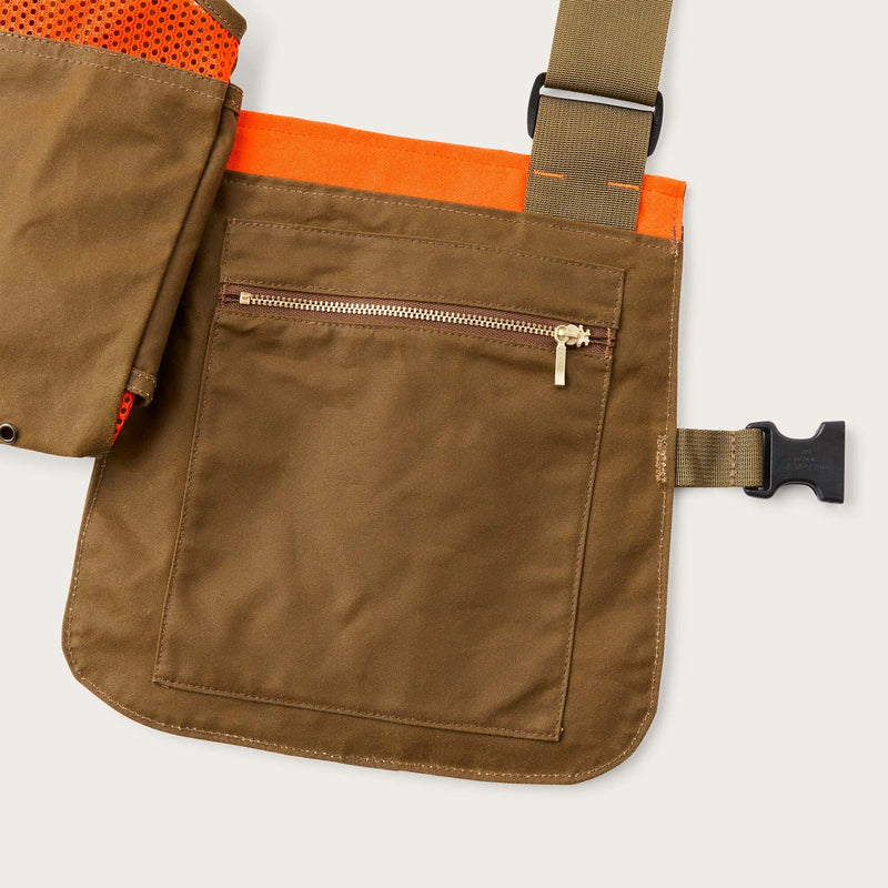 Mesh game bag von Filson | Dark tan blaz (Orange)