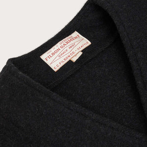 Gilet in lana mackinaw di Filson | Charcoal (Black)