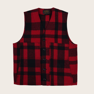 Mackinaw wool vest von Filson | Red/black plaid (Red)