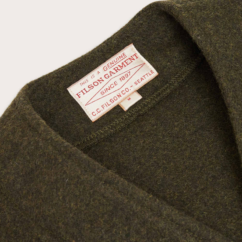 Gilet in lana mackinaw di Filson | Forest green (Green)
