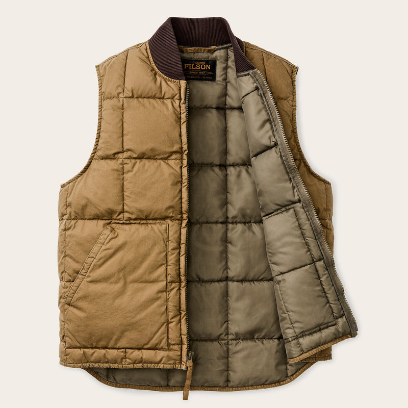 Heritage cotton down vest von Filson | Light brown (Brown)