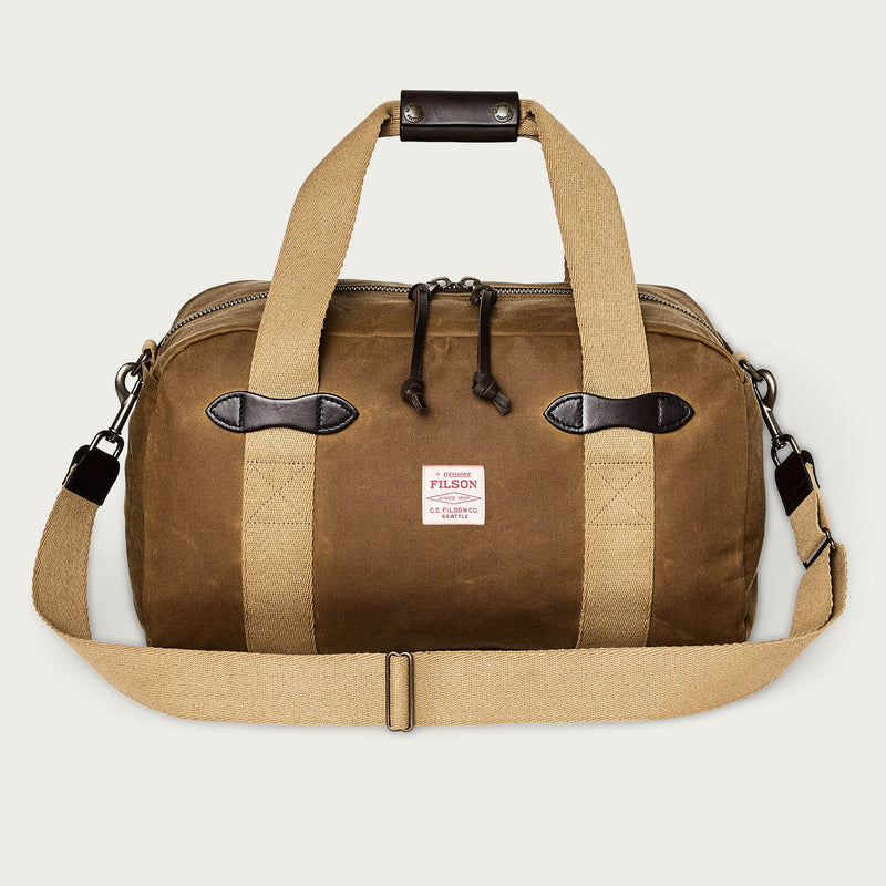 Tin cloth small duffle bag by Filson | Dark tan (Brown)