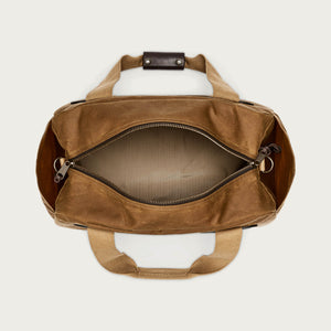 Tin cloth small duffle bag by Filson | Dark tan (Brown)