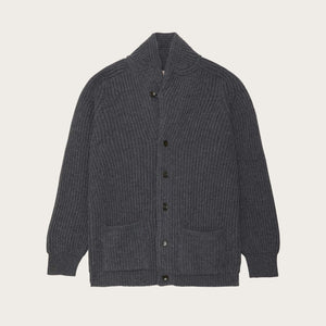 Bristol cardigan sweater by Filson | Medium grey melange (Gray)