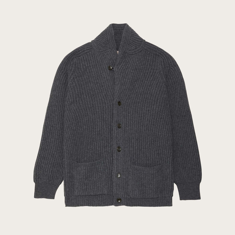 Bristol cardigan sweater by Filson | Medium grey melange (Gray)