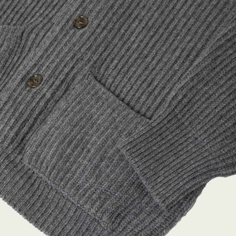 Bristol cardigan sweater by Filson | Medium grey melange (Gray)