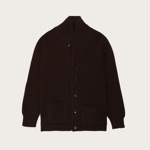 Bristol cardigan sweater by Filson | Earth brown (Brown)