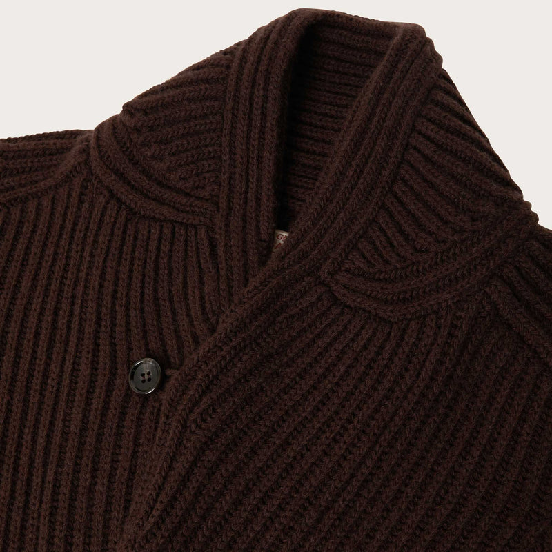 Bristol cardigan sweater by Filson | Earth brown (Brown)