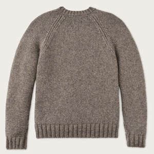 3-gauge alpaca blend sweater by Filson | Bark heather