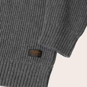 Cascade rib crewneck von Filson | Medium grey melange (Gray)