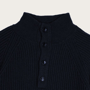 Cascade rib button up sweater von Filson | Dark navy (Blue)