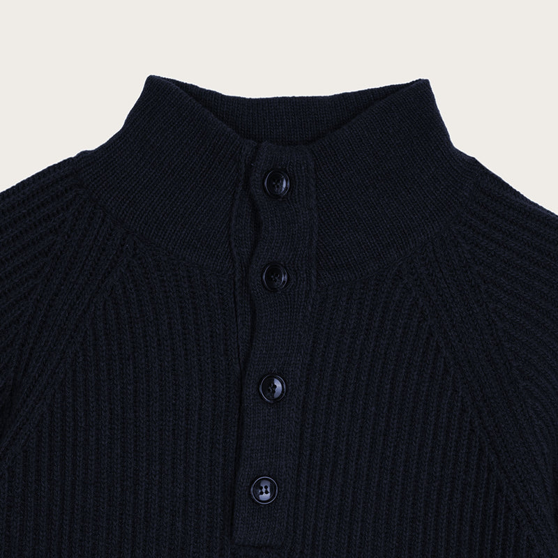 Cascade rib button up sweater von Filson | Dark navy (Blue)