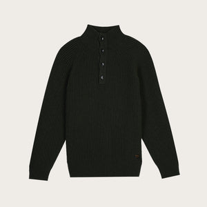 Cascade rib button up sweater von Filson | Pine green (Green)