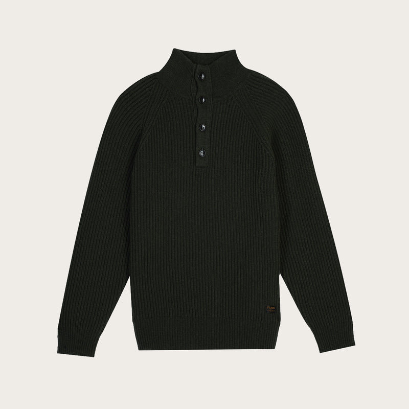 Cascade rib button up sweater von Filson | Pine green (Green)