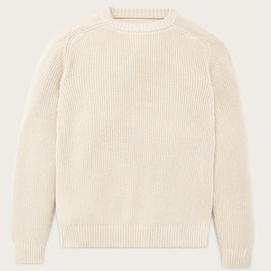 Vintage cotton crewneck sweater von Filson | Natural (Beige)