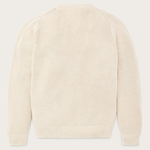 Vintage cotton crewneck sweater von Filson | Natural (Beige)