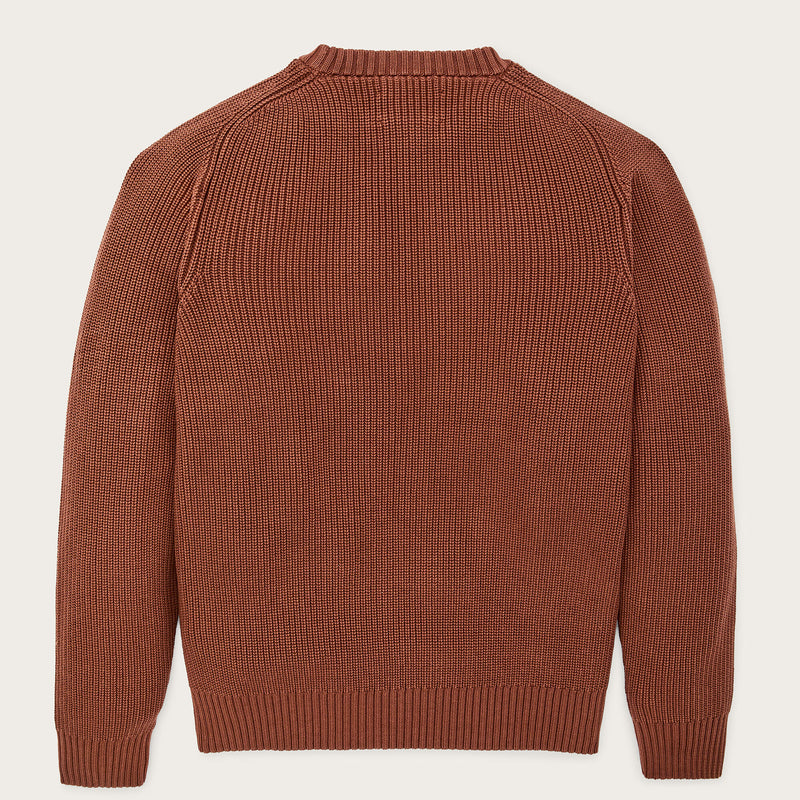 Vintage cotton crewneck sweater von Filson | Rust (Red)