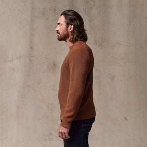 Vintage cotton crewneck sweater von Filson | Rust (Red)