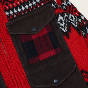 Filson x junya shetland jacket by Filson | Red x drk brwn (Red)