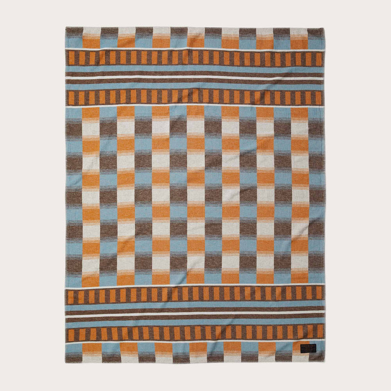 Western tracks blanket von Filson | Blue gold multi (Multicolor)