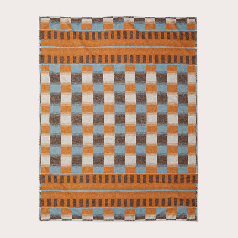 Western tracks blanket von Filson | Blue gold multi (Multicolor)