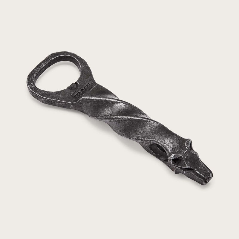 Wolf head bottle opener von Filson | Steel (Silver)