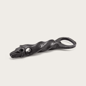 Wolf head bottle opener von Filson | Steel (Silver)