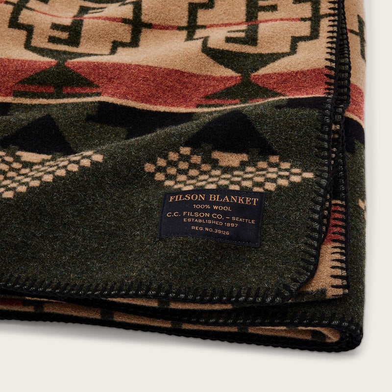 Filson forestry wool blanket by Filson | Dark timber / tan mu (Multicolor)