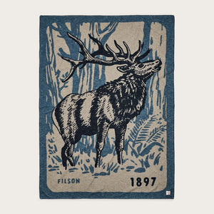 Cotton blanket di Filson | Blue / elk woods (Blue)