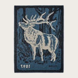 Cotton blanket di Filson | Blue / elk woods (Blue)