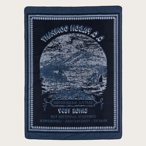 Wool-blend blanket von Filson | Navy / mountain sea (Blue)