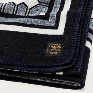 Wool-blend blanket von Filson | Navy / mountain sea (Blue)