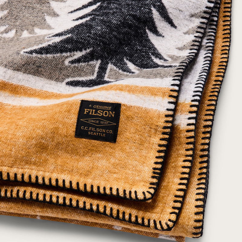 Forestry cotton blanket by Filson | Buckthorn brown (Yellow)