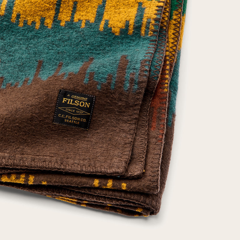 Northern lights cotton blanket by Filson | Dark tan multi (Multicolor)