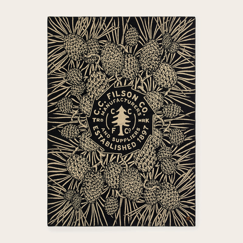 Pine cotton blanket von Filson | Black (Black)