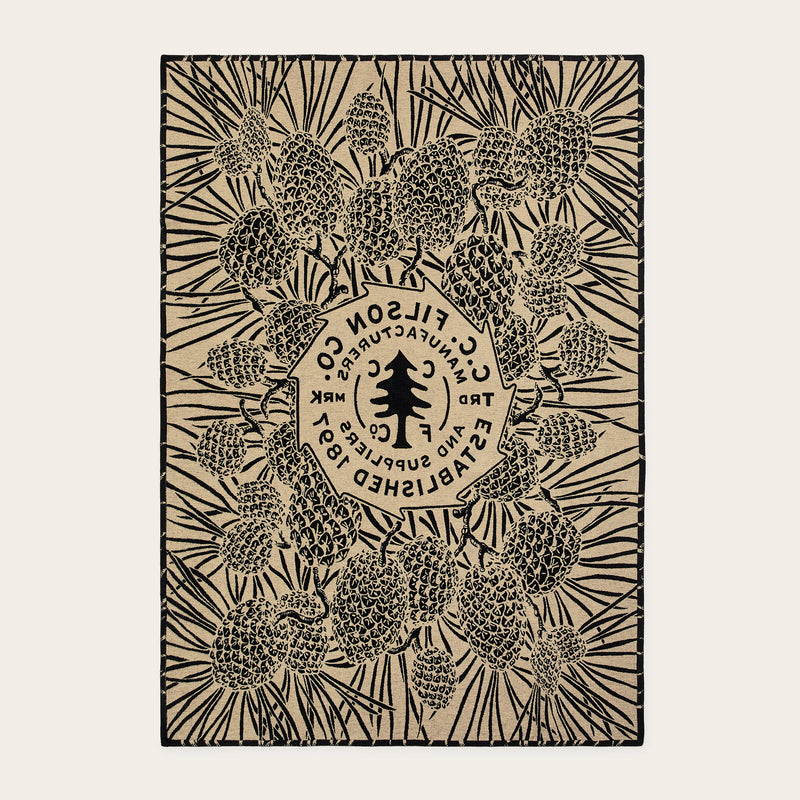 Pine cotton blanket von Filson | Black (Black)