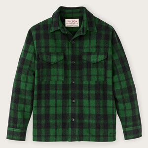 Wool jac-shirt by Filson | Green / black plaid (Green)