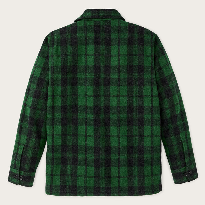 Wool jac-shirt by Filson | Green / black plaid (Green)