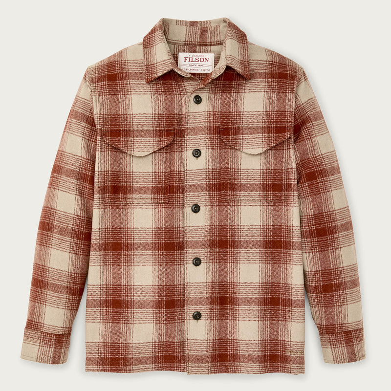 Wool jac-shirt von Filson | Brick multi plaid (Red)
