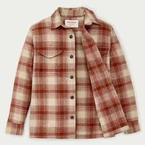 Wool jac-shirt von Filson | Brick multi plaid (Red)