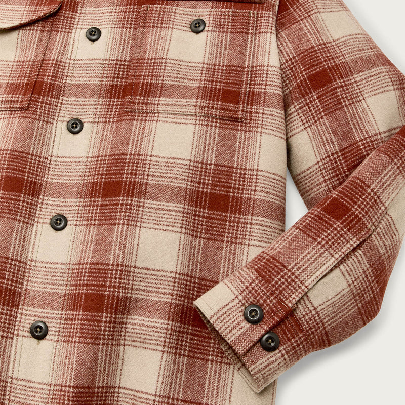 Wool jac-shirt von Filson | Brick multi plaid (Red)