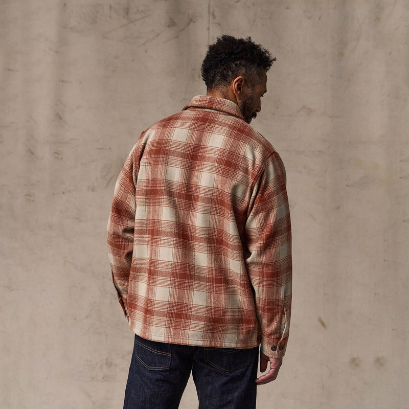 Wool jac-shirt von Filson | Brick multi plaid (Red)