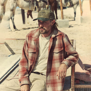 Wool jac-shirt von Filson | Brick multi plaid (Red)