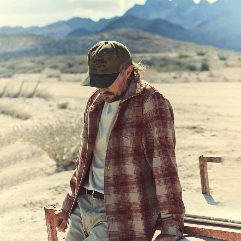 Wool jac-shirt von Filson | Brick multi plaid (Red)