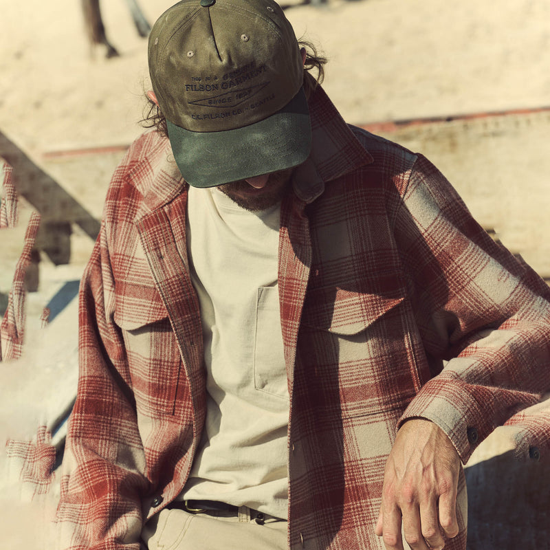 Wool jac-shirt von Filson | Brick multi plaid (Red)