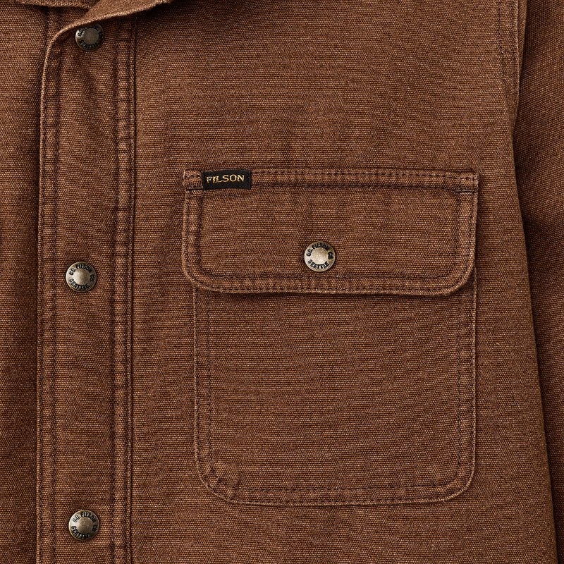 Fleece-lined jac-shirt by Filson | Brown (Brown)